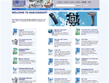 Tablet Screenshot of barcodesoft.com